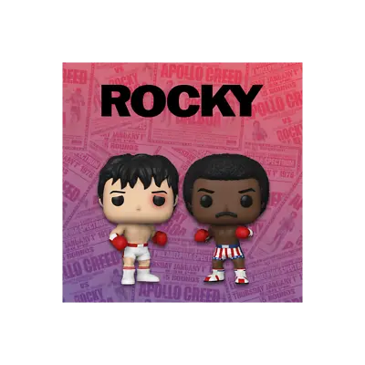 Buy Pack 2 POP! Movies Vinyl Funko 45th Anniversary Rocky Balboa Et Apollo Creed • 40.70£