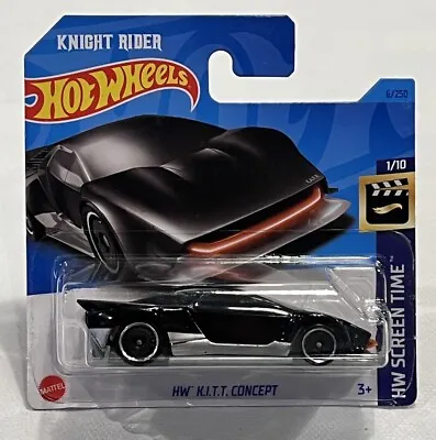 Buy Hot Wheels 1:64 BLACK SILVER K.I.T.T. CONCEPT HW SCREEN TIME Diecast Car • 3.99£