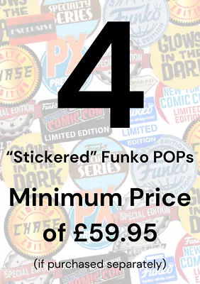 Buy Funko POP Mystery Box - Random 4 Genuine Stickered Funko POP With Protectors • 39.99£