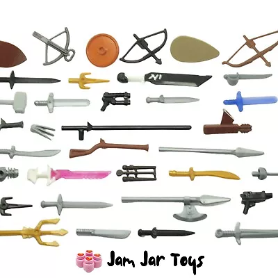 Buy LEGO Minifigure Weapons BRAND NEW - Large Selection 120+ Types Choose Mix SAVE • 3.10£