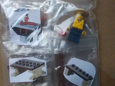 Buy New Lego City Scene Police Bbq Table Bench Water Police Man Mug Food Hotdogs • 7.65£