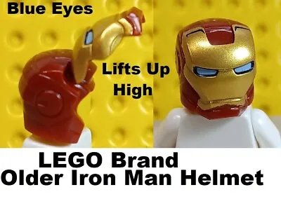 Buy LEGO Iron Man 3 Helmet Blue Eyes Full Face Exposure High Lift RARE Unique Hat • 13.77£