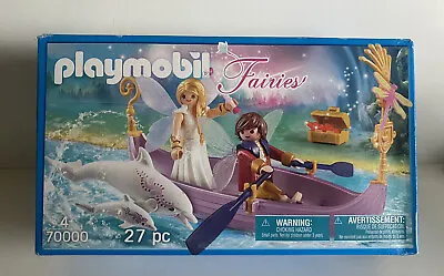 Buy Playmobil Fairies Boat Romantic With Couple Fairies And Dolphins 70000 Sealed • 16.98£