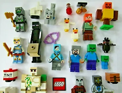Buy Lego Minecraft - Choose Minifigure Steve, Zombie, Enderman, Villager, Creeper • 7.99£