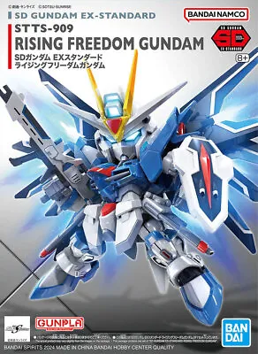Buy In Stock Bandai SD Gundam EX Standard STTS-909 Rising Freedom Gundam Model Kit • 25.18£