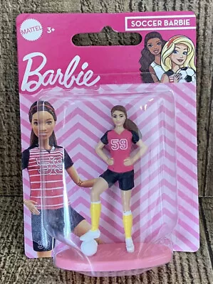 Buy Mattel Barbie Soccer Barbie Figurine Cake Topper Figure • 4.99£