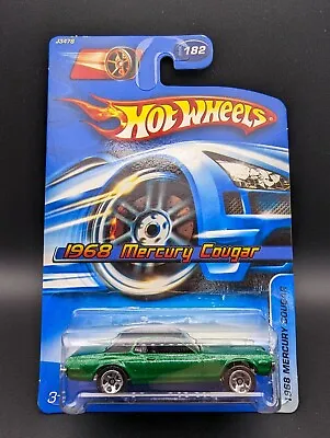 Buy Hot Wheels #182 1968 Mercury Cougar Green Muscle Car Vintage 2006 Release L35 • 6.95£