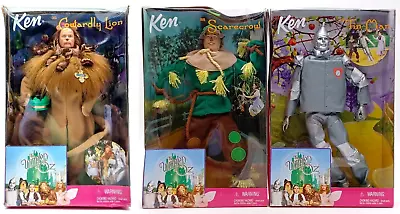 Buy 3x 1999 Mattel The Wizard Of Oz Ken Barbie Doll: 25814 + 25815 + 25816 / NrfB • 154.63£