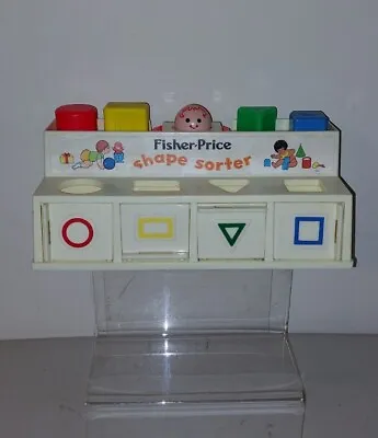 Buy Vintage 1970s  Fisher-Price  Shape Sorter With Handle  #A2 • 15£