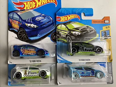 Buy Hot Wheels Job Lot Bundle New Cars X 4 Rare '12 Ford Fiesta Collection • 14.50£