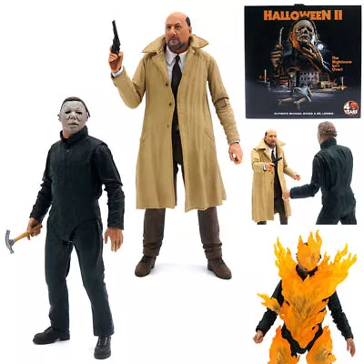 Buy NECA Halloween II Michael Myers & Dr. Loomis Ultimate 7'' Action Figure Toy Gift • 120.99£