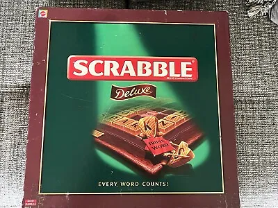 Buy Mattel Scrabble Deluxe Board Game Complete - Excellent Condition - Box Tatty • 59.99£