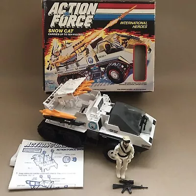 Buy Vintage 1986 Hasbro GI Joe Action Force Figure Vehicle Snowcat Frostbite Boxed • 5.50£