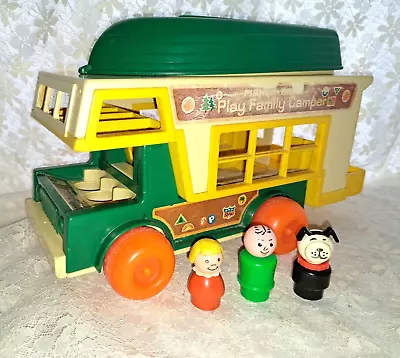 Buy Fisher Price Little People - 994 Play Family Camper Quaker Oats Minibus • 20£