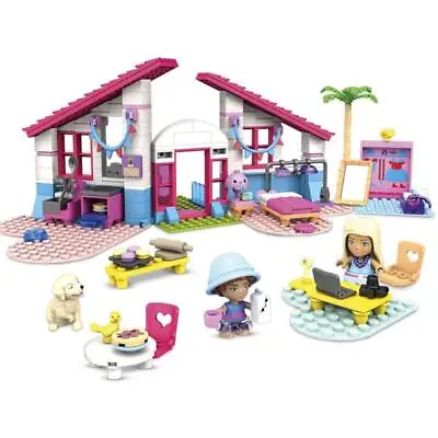 Buy Mega Construx Barbie Malibu House Building Set For Kids • 18.99£