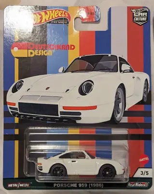 Buy Hot Wheels Car Culture Porsche 959 (1989) Deutschland Design 1 Real Riders 3/5 • 12.99£