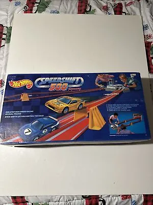 Buy Vtg 1988 Mattel Hot Wheels Speed Shift 500 Raceway Track Parts Complete Box • 144.11£