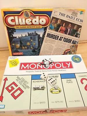 Buy Family Classic Board Game Night Hasbro Anniversary Monopoly Waddingtons Cluedo • 15£