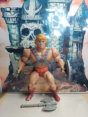 Buy Vintage Masters Of The Universe MOTU Complete He-man Action Figure • 27£
