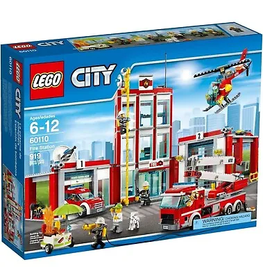 Buy LEGO City 60110 Fire Station Set Retired Complete + Instructions No Box #2 USED • 75£