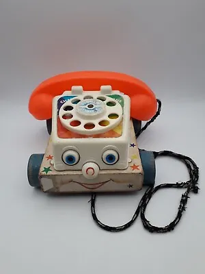 Buy Vintage 1961 Fisher Price No.747, Chatter Telephone, Made In U.S.A. Wooden... • 9.90£