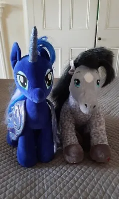 Buy Large Build A Bear My Little Pony Princess Luna Unicorn & Grey Pony Bundle  • 12£