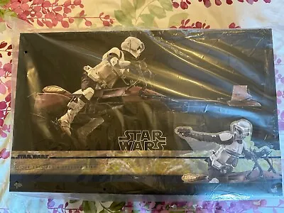 Buy Hot Toys Star Wars Scout Trooper And Speeder Bike Mms612 1:6 Scale Rotj • 470£