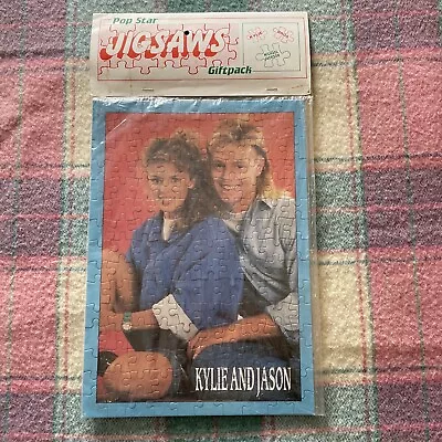 Buy Kylie Minogue & Jason Donovan  Jigsaw Puzzle 34cm X 24cm Still Sealed Circa 1988 • 15£
