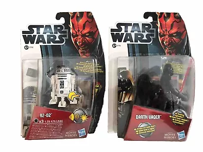Buy Star Wars Hasbro R2 D2 Darth Vader Movie Heroes Sealed Packaged Collectible Toys • 6.99£