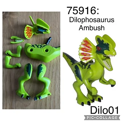 Buy LEGO Dinosaur Jurassic World Dilo01 75916:  DILOPHOSAURUS Ambush NEVER BUILT • 11.99£
