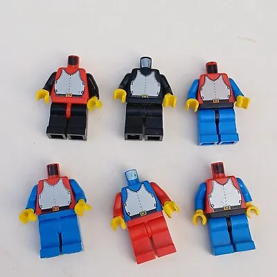Buy LEGO Vintage Castle/Knights X6 Silver Breastplate Armour Red Black Blue [a] • 14.95£