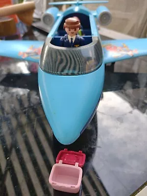 Buy Playmobil Family Fun Park 9366 Jet Plane Aeroplane Blue Pirate, Figure • 15£