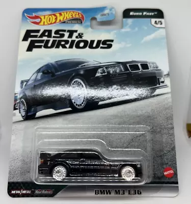Buy Hot Wheels Premium BMW M3 E36 Black Fast & Furious GBW75 No 4/5 New And Unopened • 36.99£