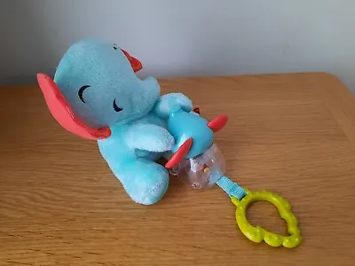 Buy Fisher Price Wigglin Elephant Baby Teether And Rattle Toy • 2.95£