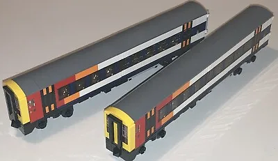 Buy Lego Train MOC - Class 158 2-carriage DMU Train In South West Trains Livery • 140£