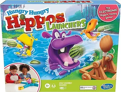 Buy Hungry Hungry Hippos Launchers Kids Party Family Board Game Ages 4+ Hasbro Toys  • 10.49£