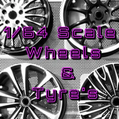 Buy Custom 1/64 Scale Wheels Car Hot Wheels Matchbox Wheels Tyres • 3.99£