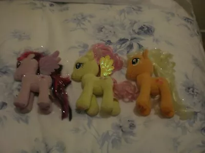 Buy My Little Pony G4 TY Small Plushies X3 Twilight Sparkle, Fluttershy & Applejack • 1.59£