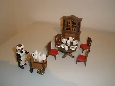 Buy Playmobil Mansion, Dolls House - Dinning Room Set With Maid & Trolley. • 15£