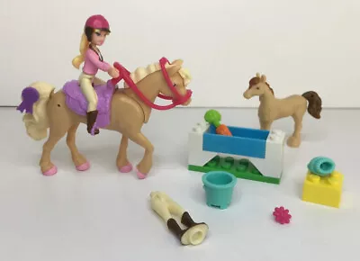 Buy Mega Bloks Barbie Day At The Stables Mini Doll And Horses With Accessories CND43 • 5.99£