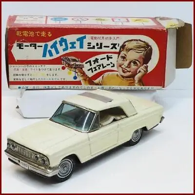 Buy Old Bandai Ford Fairlane Electric Motor Highway Malfunction With Tin Box • 468.50£