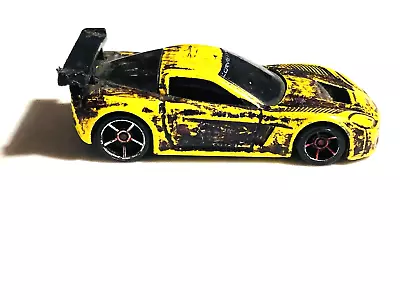 Buy HOT WHEELS Diecast In Matchbox 1.64 Scale Corvette C6-R TM GM 2006 Yellow • 9.89£