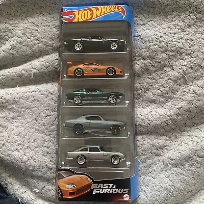 Buy Hot Wheels Fast And Furious 5 Pack  With Toyota Supra HYL 70 • 15.99£