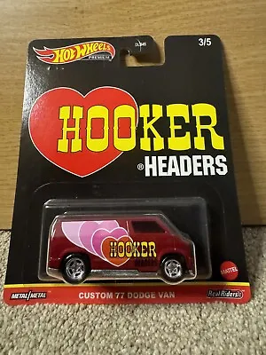 Buy Hot Wheels Car Culture Pop Hooker Headers Custom ‘77 Dodge Van Retro • 10£