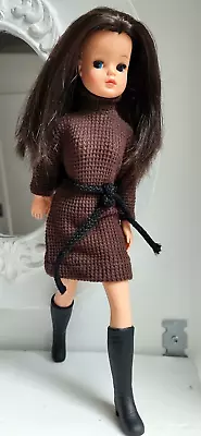 Buy Vintage Barbie Clone_ Orig. BASIC SINDY 1981-82 In Coffee Time Dress 1966 HTF • 59.63£