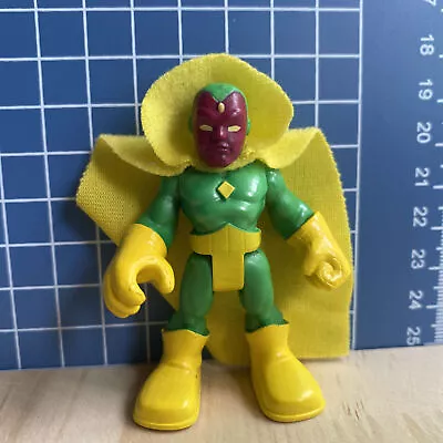 Buy 2.5 Playskool VISION Marvel Super Hero Adventures Action Figure Kid Toy • 8.94£