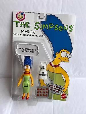 Buy Bnib Mattel The Simpsons Series Marge Simpson Toy Figure 1990 5 Things Moms Say • 19.99£
