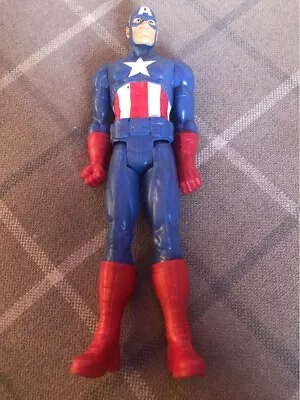 Buy Marvel 2013 Hasbro 12  Captain America Figure With Shield • 2.99£