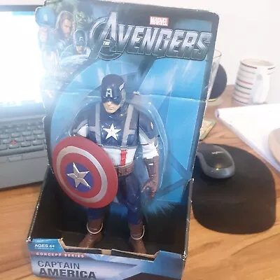 Buy MARVEL Captain America Action Figure 2011 Hasbro 8' Scale With Shield Fast Post! • 6.99£