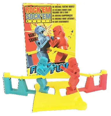 Buy ROCK'EM  SOCK'EM ROBOTS - FAST FUN - Boxing Fighting Robots - 2019 Mattel Games • 14.99£